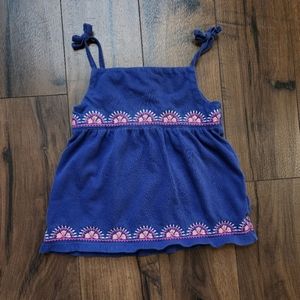 Carter's 4T Tie Strap Embroidered Tank